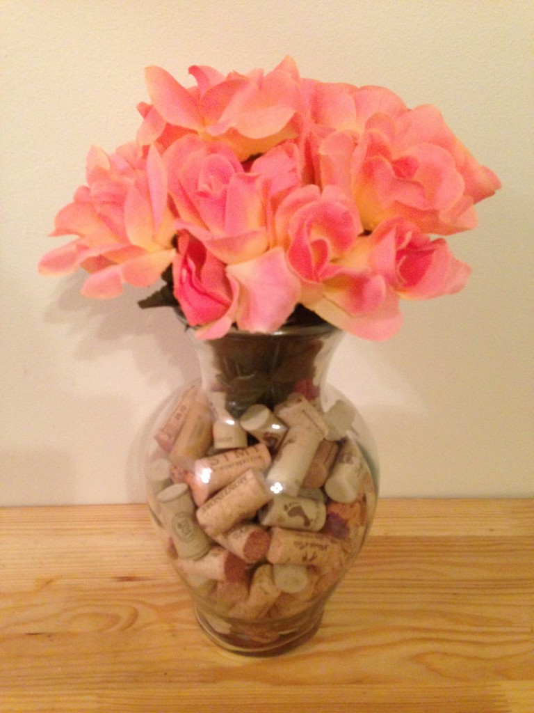 wine cork vase