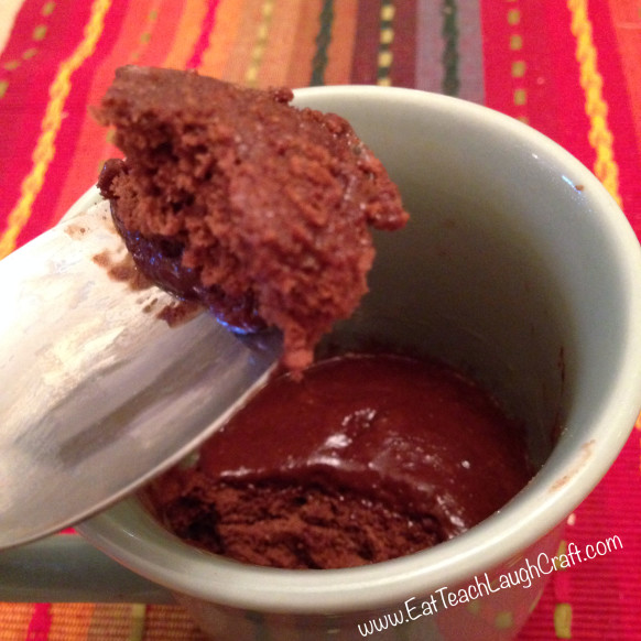 protein brownie mug cake