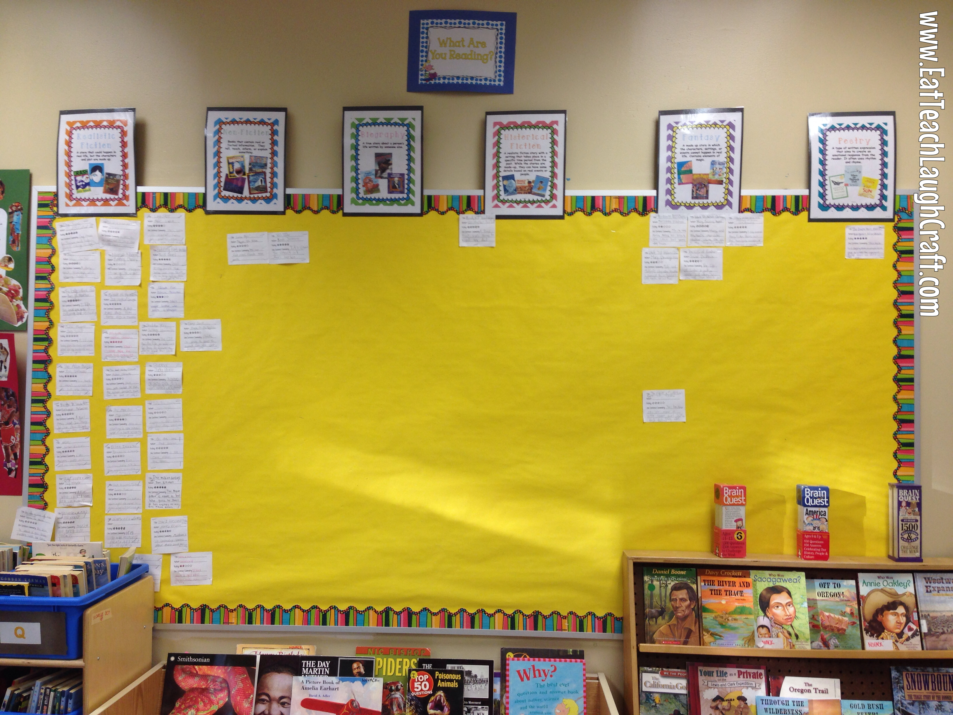 Reading Challenge Interactive Bulletin Board