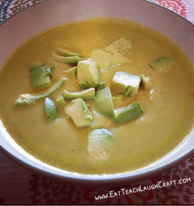 Creamy Curry Broccoli Soup avocado