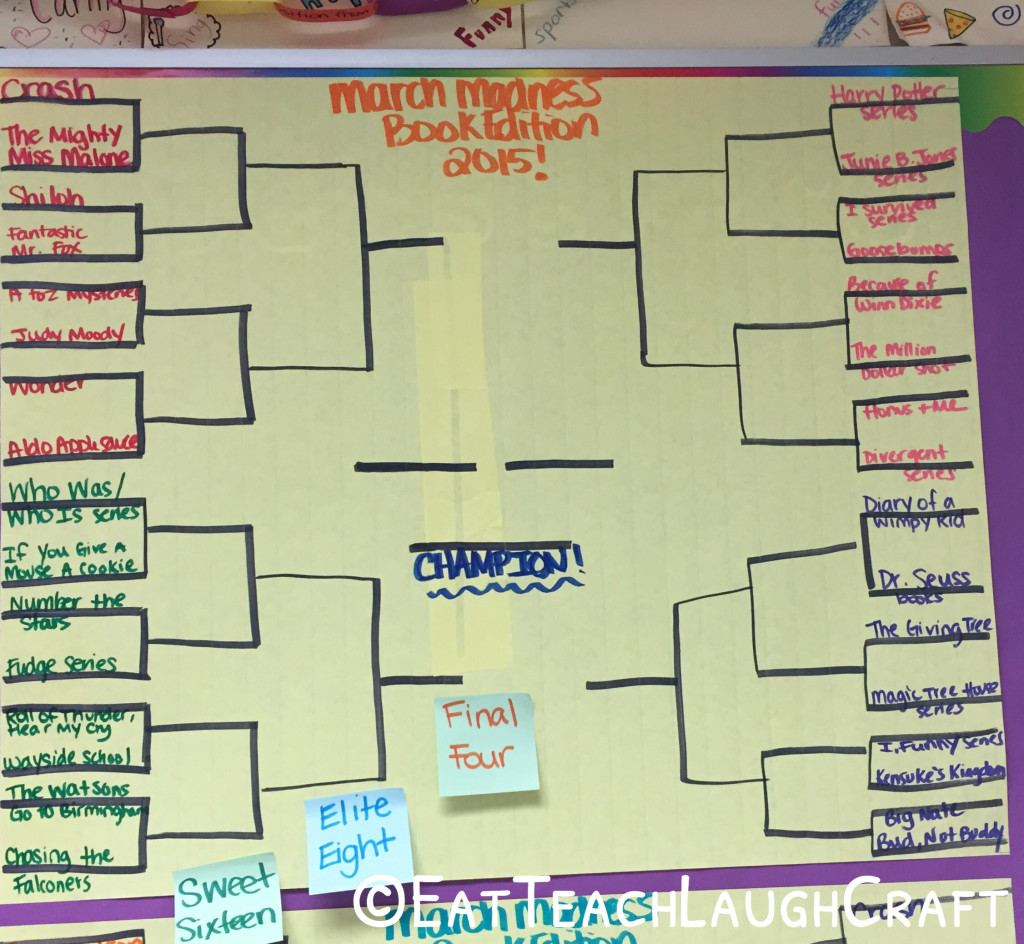 March Madness Book Edition - Part 1 - Eat Teach Laugh Craft