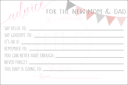 Advice for the New Mom and Dad: Baby Shower Album - Eat Teach Laugh ...