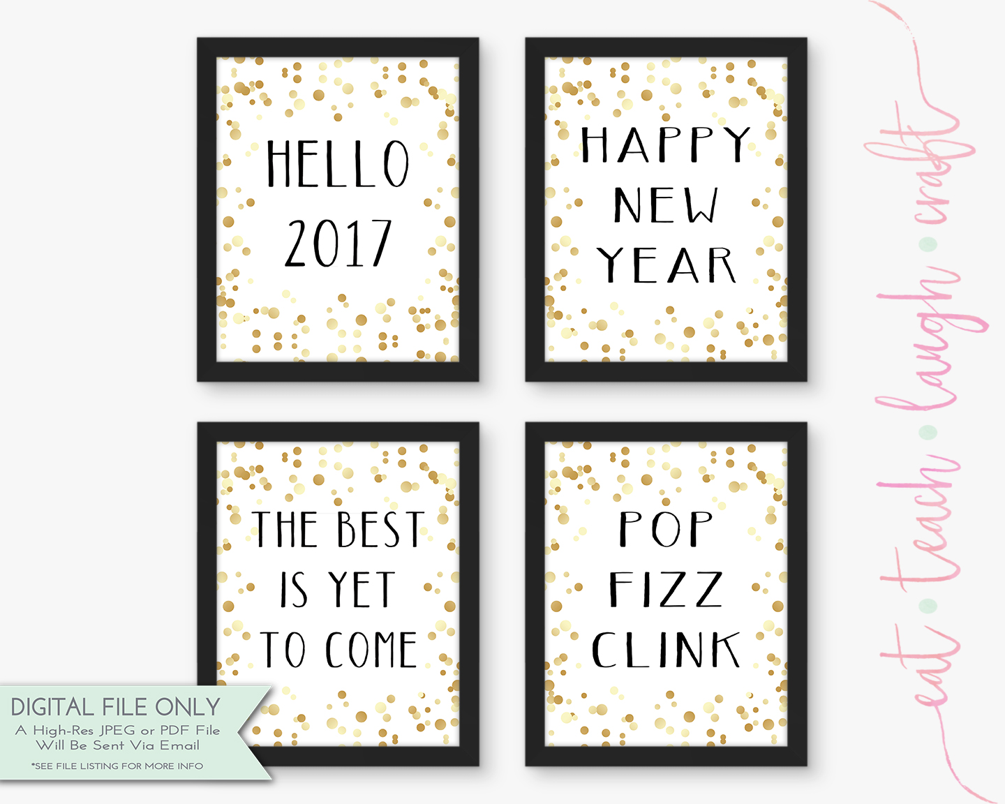 The Best Is Yet To Come - Chalkboard Labels